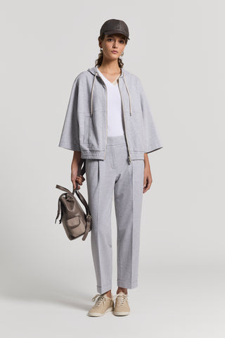 Stretch cotton sweatshirt