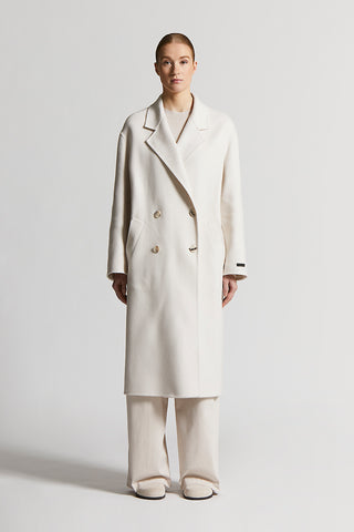 Double wool and cashmere cloth coat