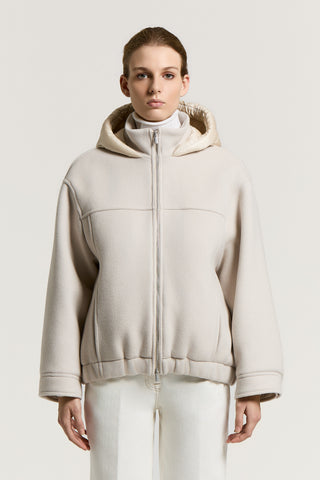 Cashmere and wool-blend jacket