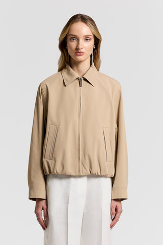 Cotton and nylon canvas jacket