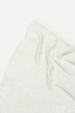 Wool and cotton-blend scarf