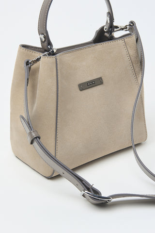 Genuine suede handbag