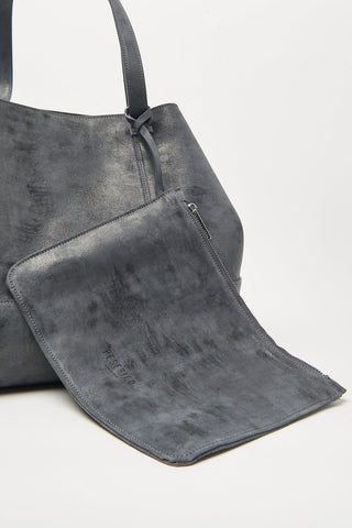 Itinera maxi borsa in vera pelle scamosciata