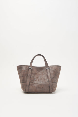 Itinera borsa a mano in pelle scamosciata