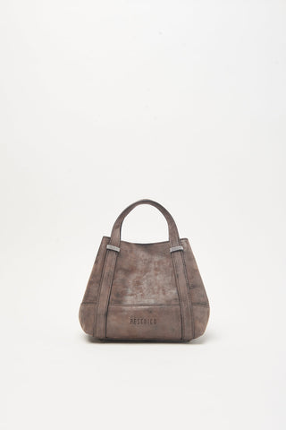 Itinera borsa a mano in pelle scamosciata