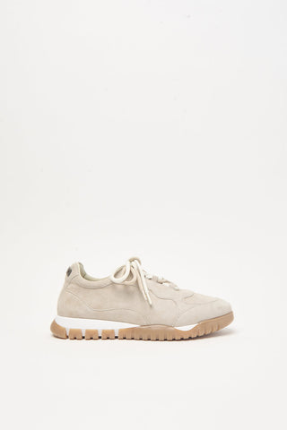 Sneakers in pelle scamosciata