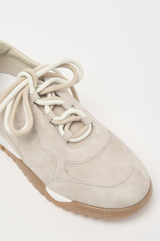 Sneakers in pelle scamosciata