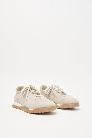 Sneakers in pelle scamosciata
