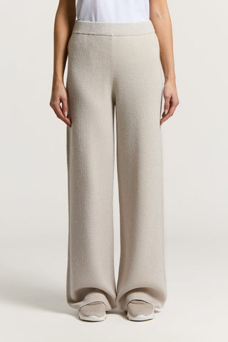 Pantalone in lana, cashmere e lamè