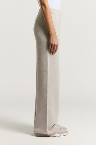 Pantalone in lana, cashmere e lamè