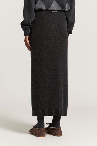 Gonna in lana seta cashmere