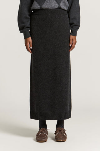 Gonna in lana seta cashmere