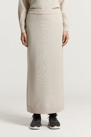 Cashmere, silk and wool skirt