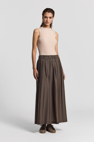 Modal and lurex-blend top