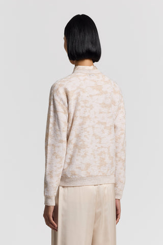 Sequinned cotton/alpaca sweater