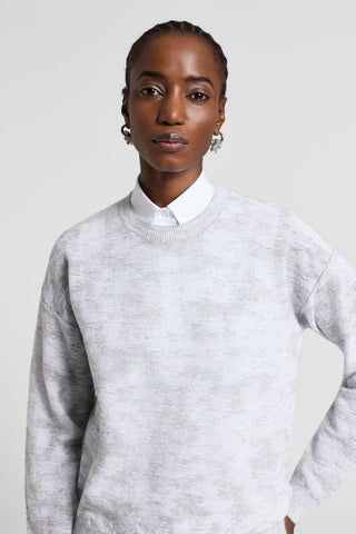 Sequinned cotton/alpaca sweater