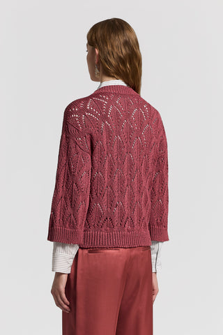 Sequinned cotton cordonet sweater