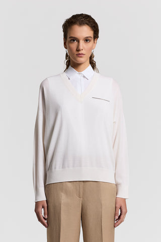 Pure wool yarn sweater