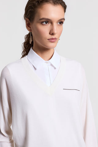 Pure wool yarn sweater