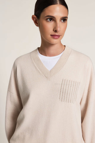 Maglia in lana, seta e cashmere