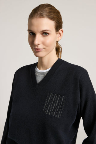 Maglia in lana, seta e cashmere