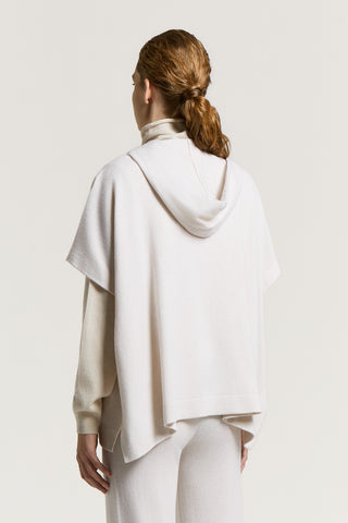 Felpa in lana vergine, seta e cashmere