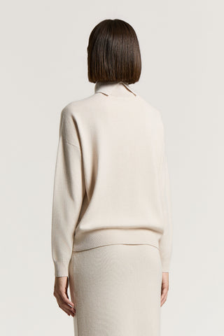 Maglia in lana vergine, seta e cashmere