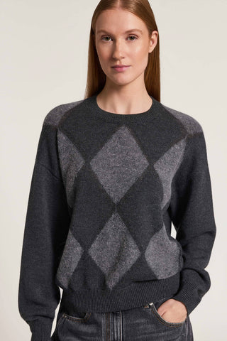 Maglia tricot in misto alpaca e lana
