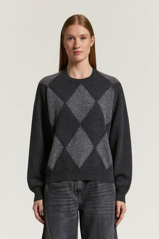 Maglia tricot in misto alpaca e lana
