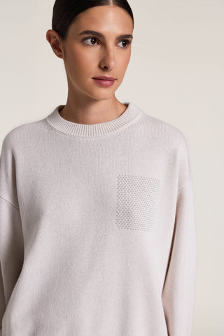 Maglia in lana vergine, seta e cashmere