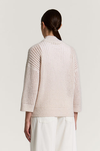 Maglia in alpaca, lana e mohair