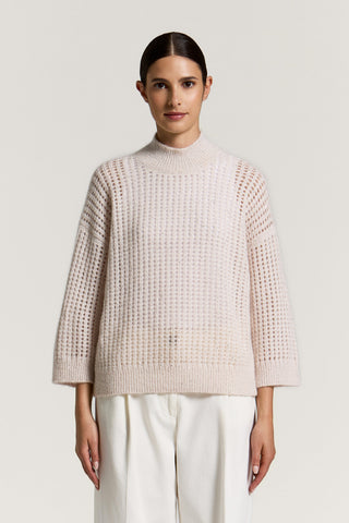 Maglia in alpaca, lana e mohair