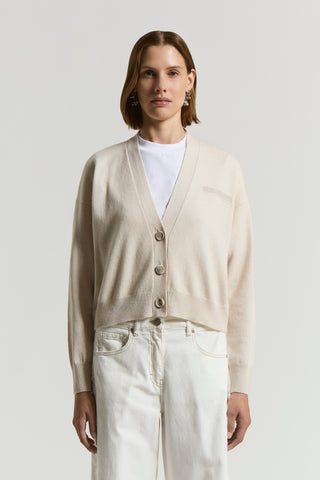 Cashmere, silk and wool cardigan