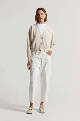 Cashmere, silk and wool cardigan