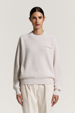 Maglia in lana, seta e cashmere