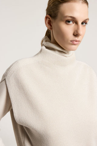 Lurex, cashmere and wool sweater