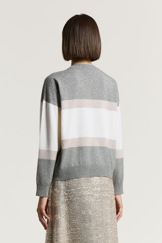 Maglia in lana, seta, cashmere e lurex