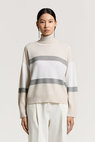 Maglia in lana seta, cashmere e lurex