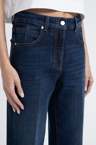 Stretch denim cotton trousers  