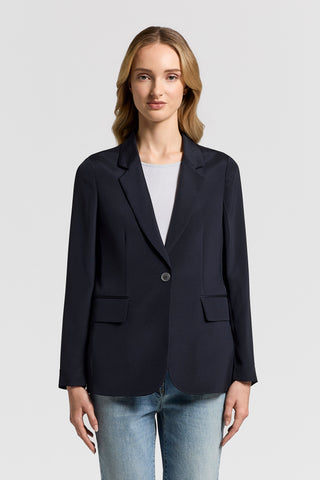 Blazer in crepe de chine