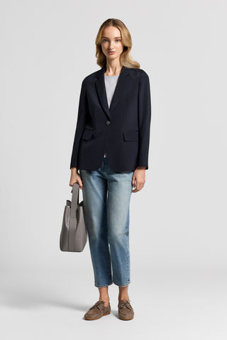 Crepe de chine blazer