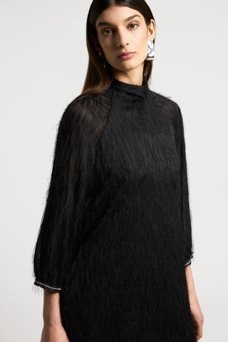 Fil coupé jacquard dress