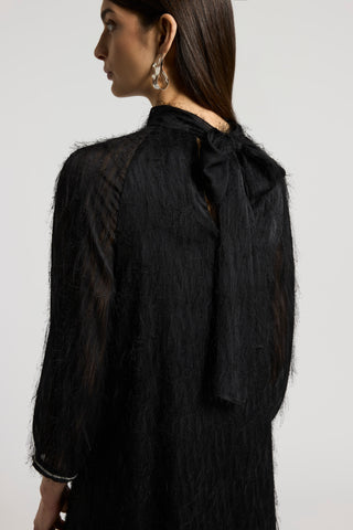 Fil coupé jacquard dress