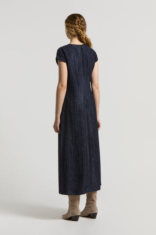 Viscose velvet dress