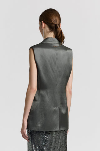 Viscose satin vest