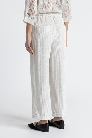 Corduroy cropped trousers  