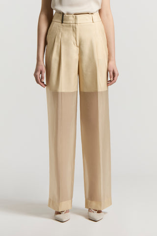 Organdy chiffon trousers