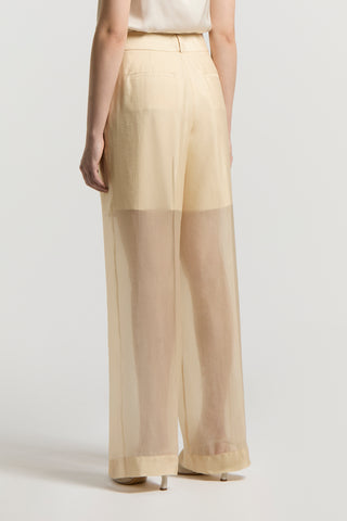 Organdy chiffon trousers