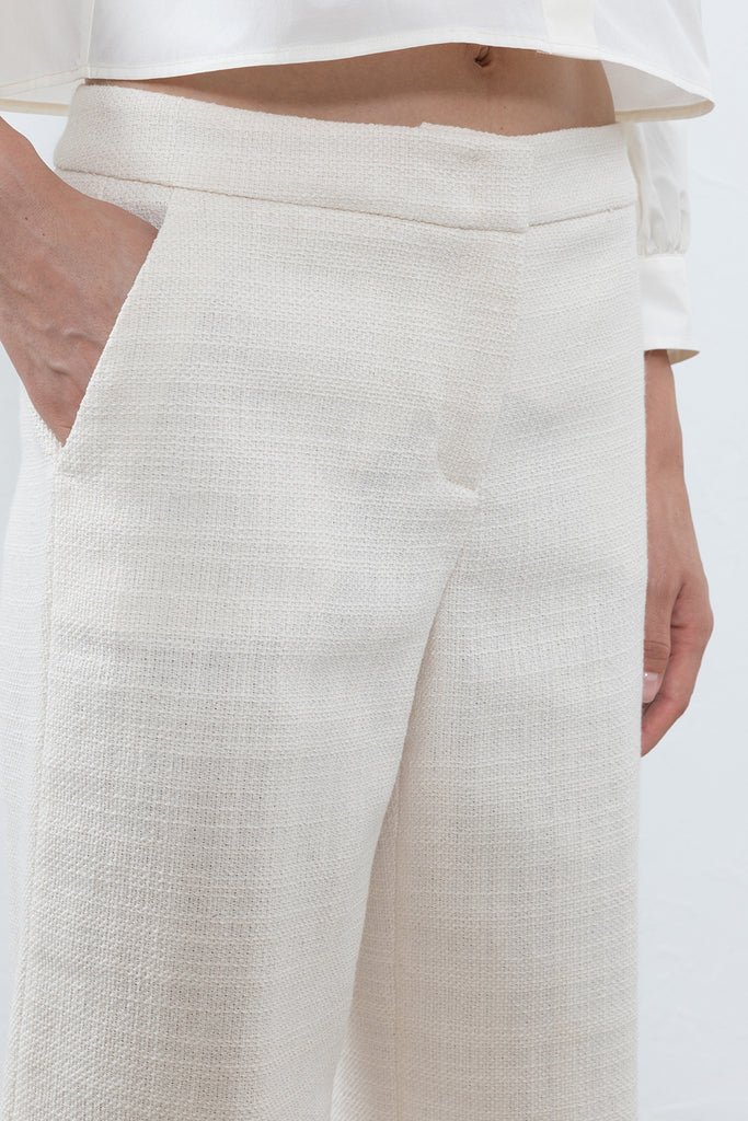 Raw linen trousers  