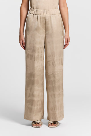 Fluid viscose jacquard trousers